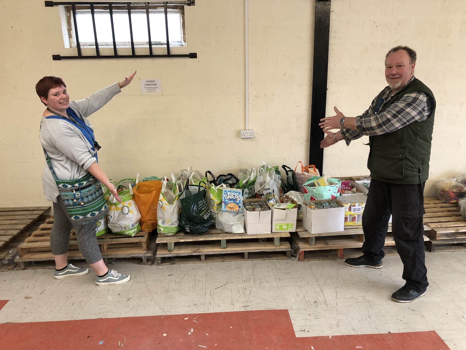 Spring term donation to Weymouth Foodbank