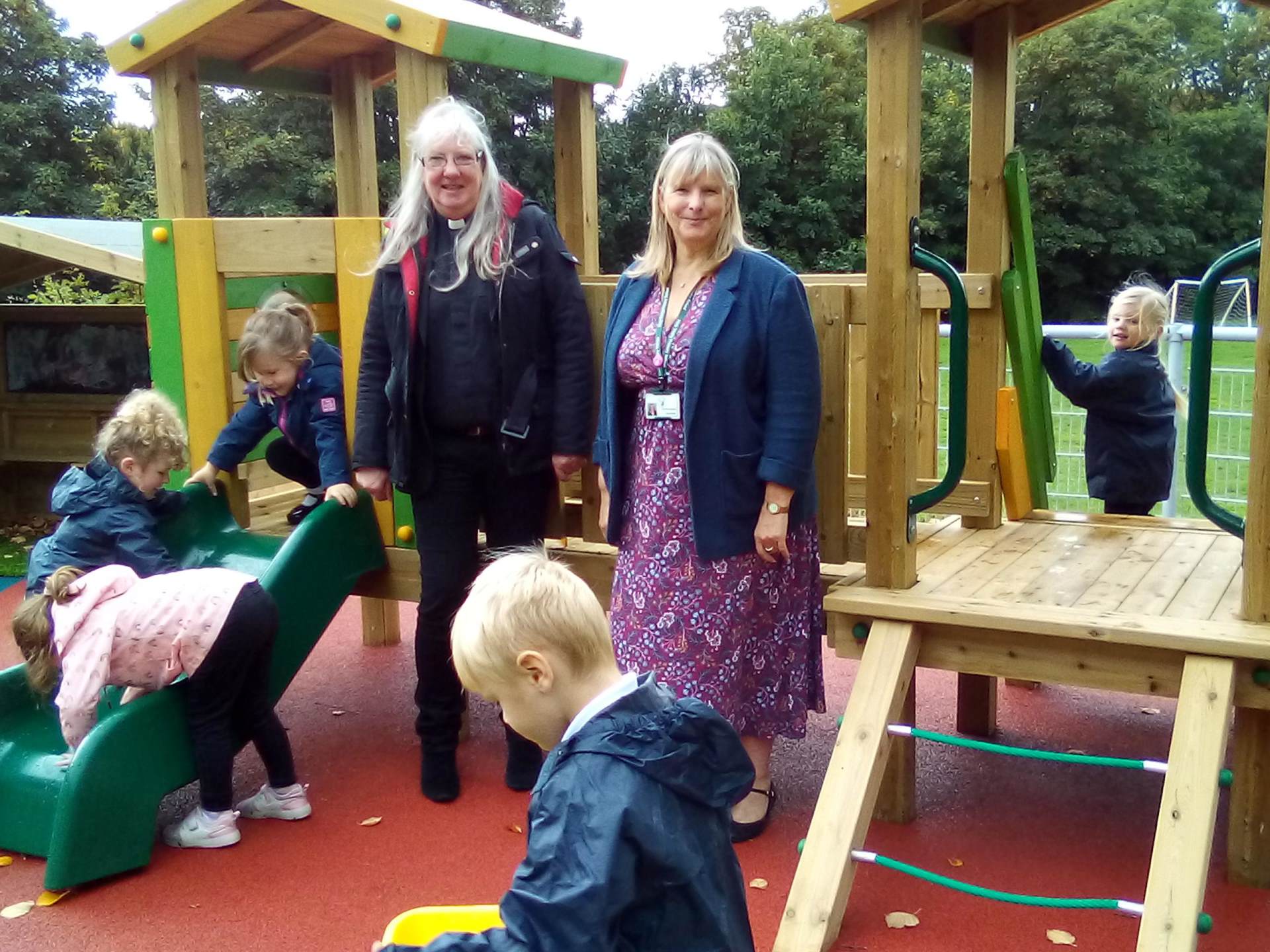 Archdeacon Penny with Headteacher Fiona Daykin